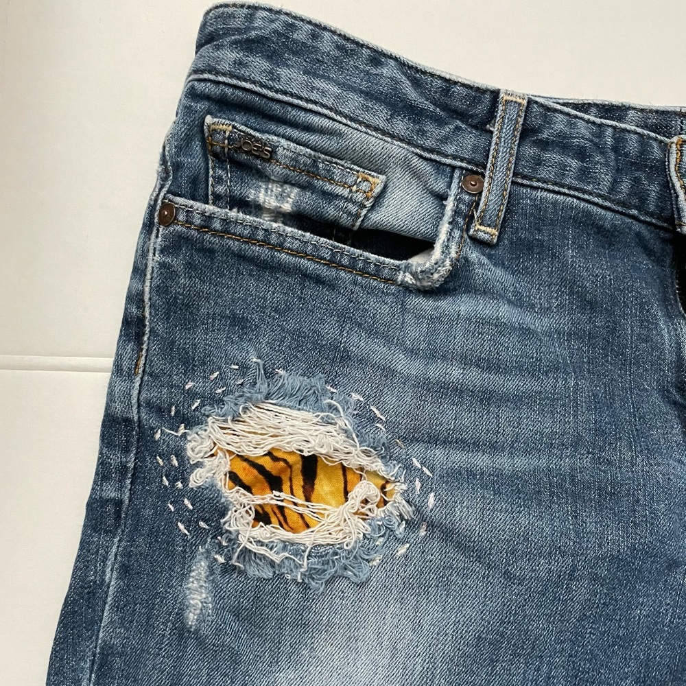 Joes Jeans Re Worked Patchwork Cropped Cuffed Den… - image 7